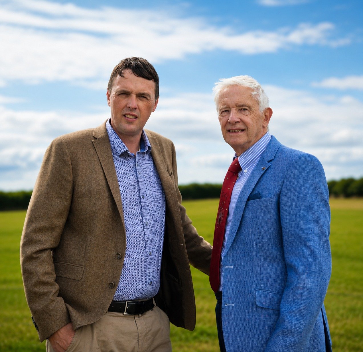 Raymond Hunt and his son, of Raymond & V. Hunt Auctioneers in Cashel, Co. Tipperary.