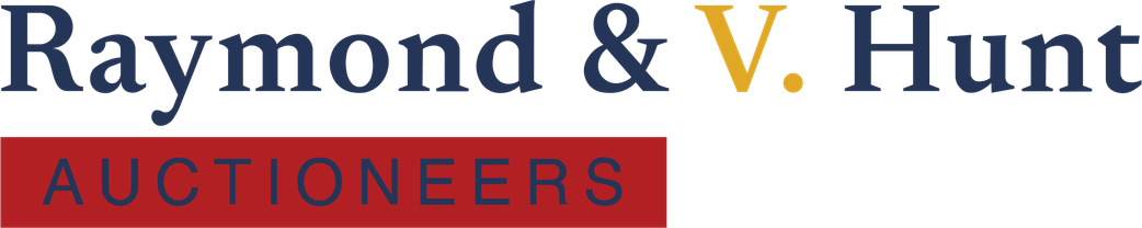 Raymond & V. Hunt Auctioneers logo